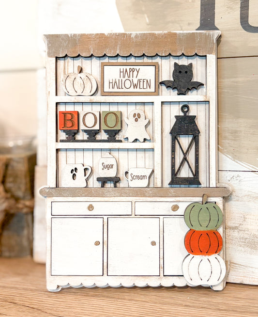 Happy Halloween Mini Hutch DIY Kit