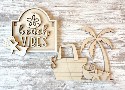 Beach Vibes DIY Post Interchangeable