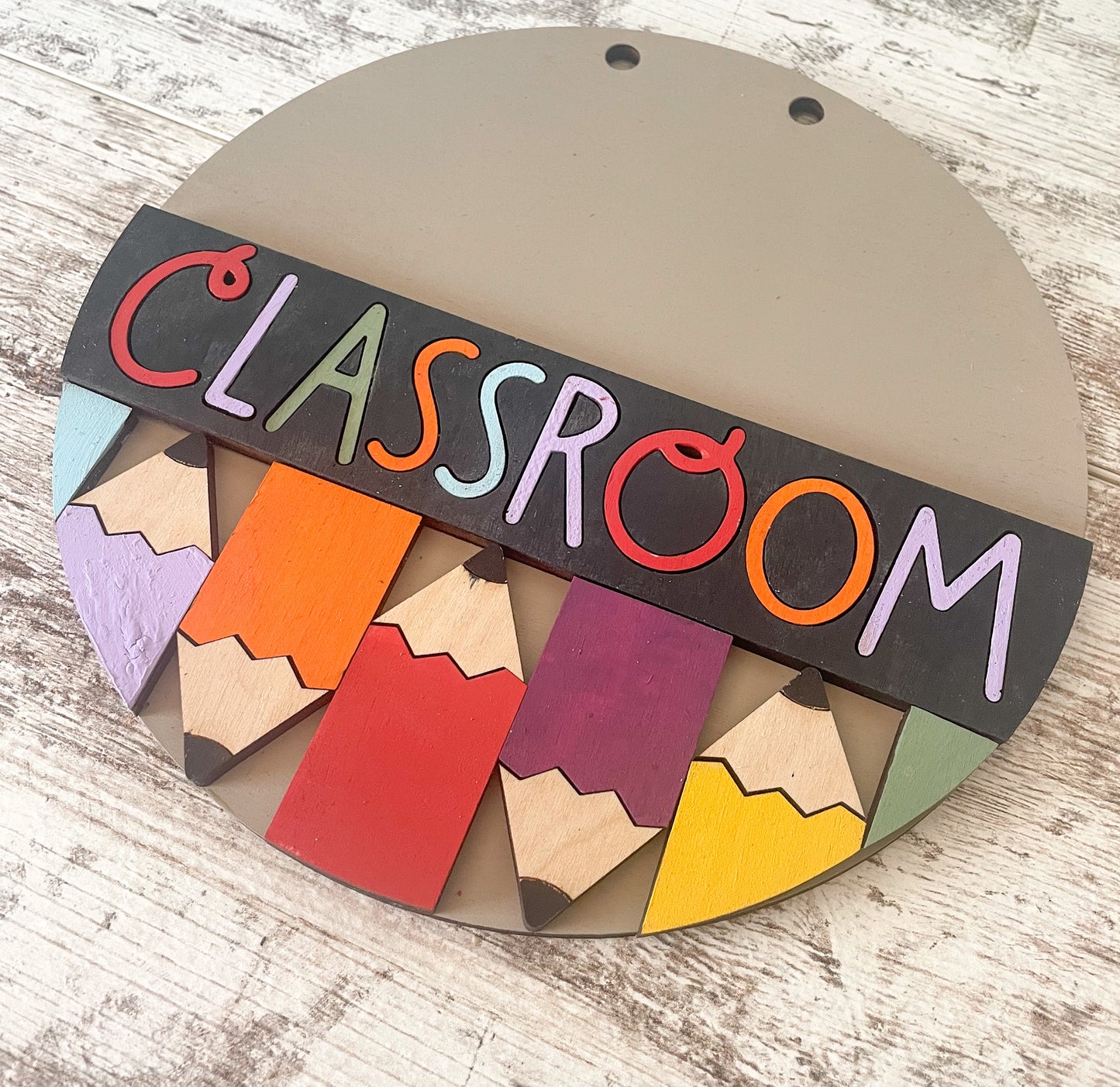 Personalized Teacher’s Classroom Door Hanger