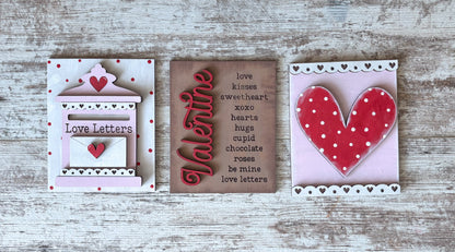 Valentine’s Day Trio Signs DIY Kit