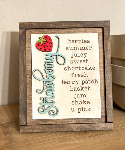 Strawberry Trio Signs