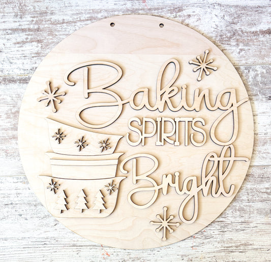 Baking Spirits Bright Door Hanger DIY Kit