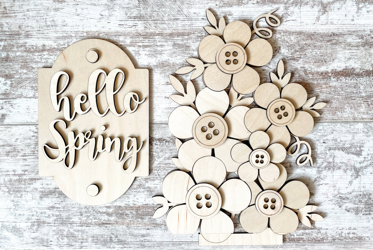 Spring Add On Porch Leaner Interchangeable Spring Add On DIY Kit – A Pinch of Salt