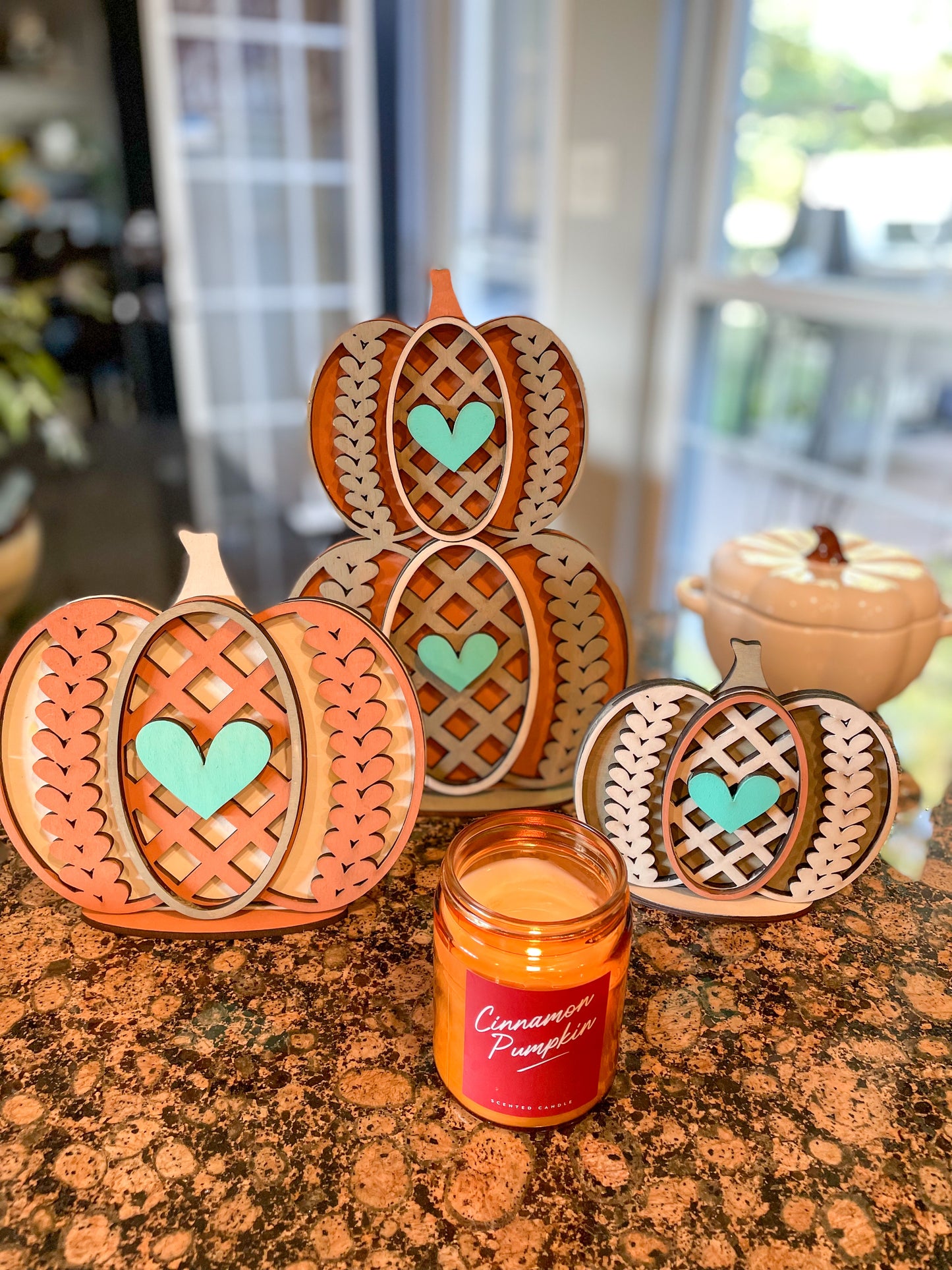 Standing Fall Pumpkin Decor