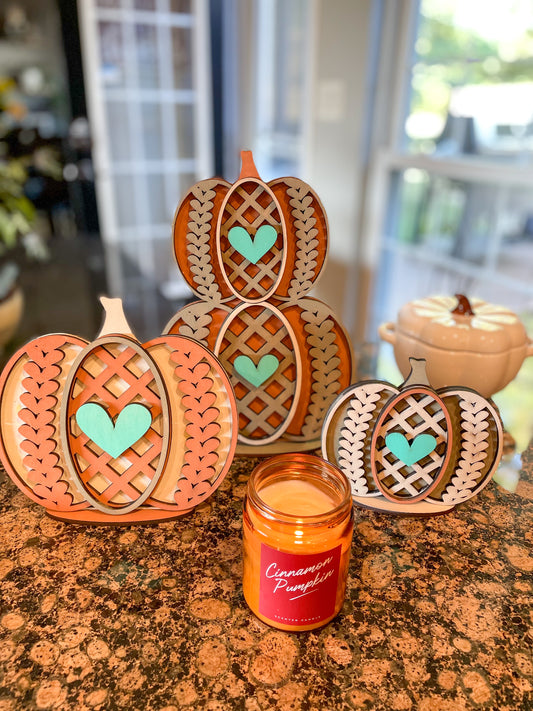 Standing Fall Pumpkin Decor