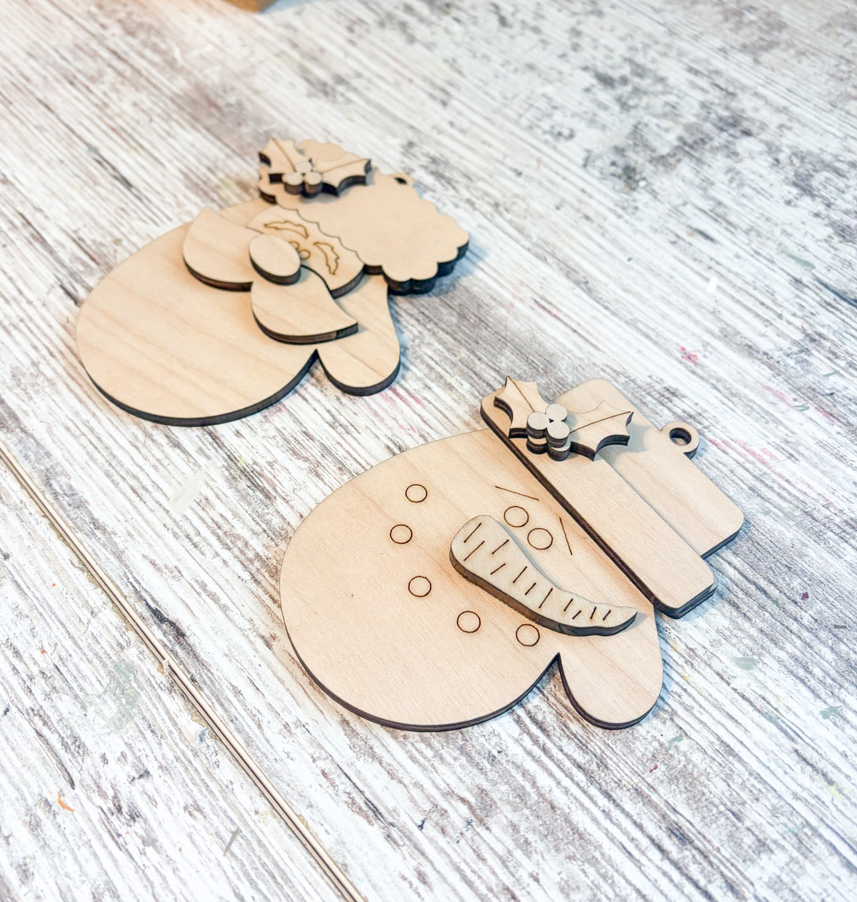 Santa & Snowman Mitten Ornament Kit — Fri-yay Kit of the Week