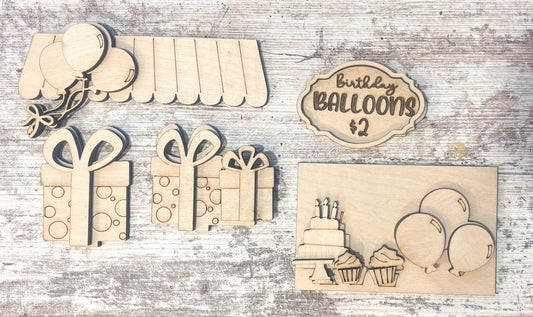 DIY Interchangeable Market Stand Birthday