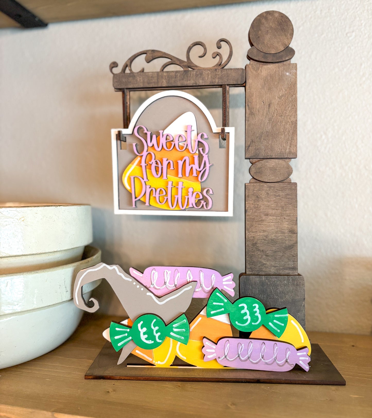 Halloween Candy DIY Post Interchangeable