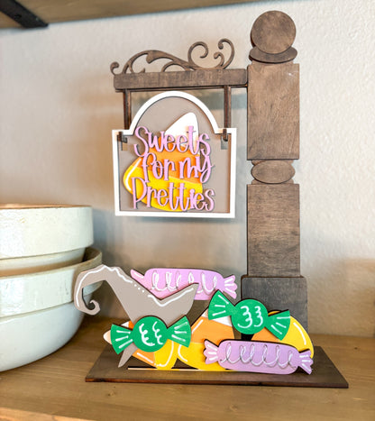 Halloween Candy DIY Post Interchangeable