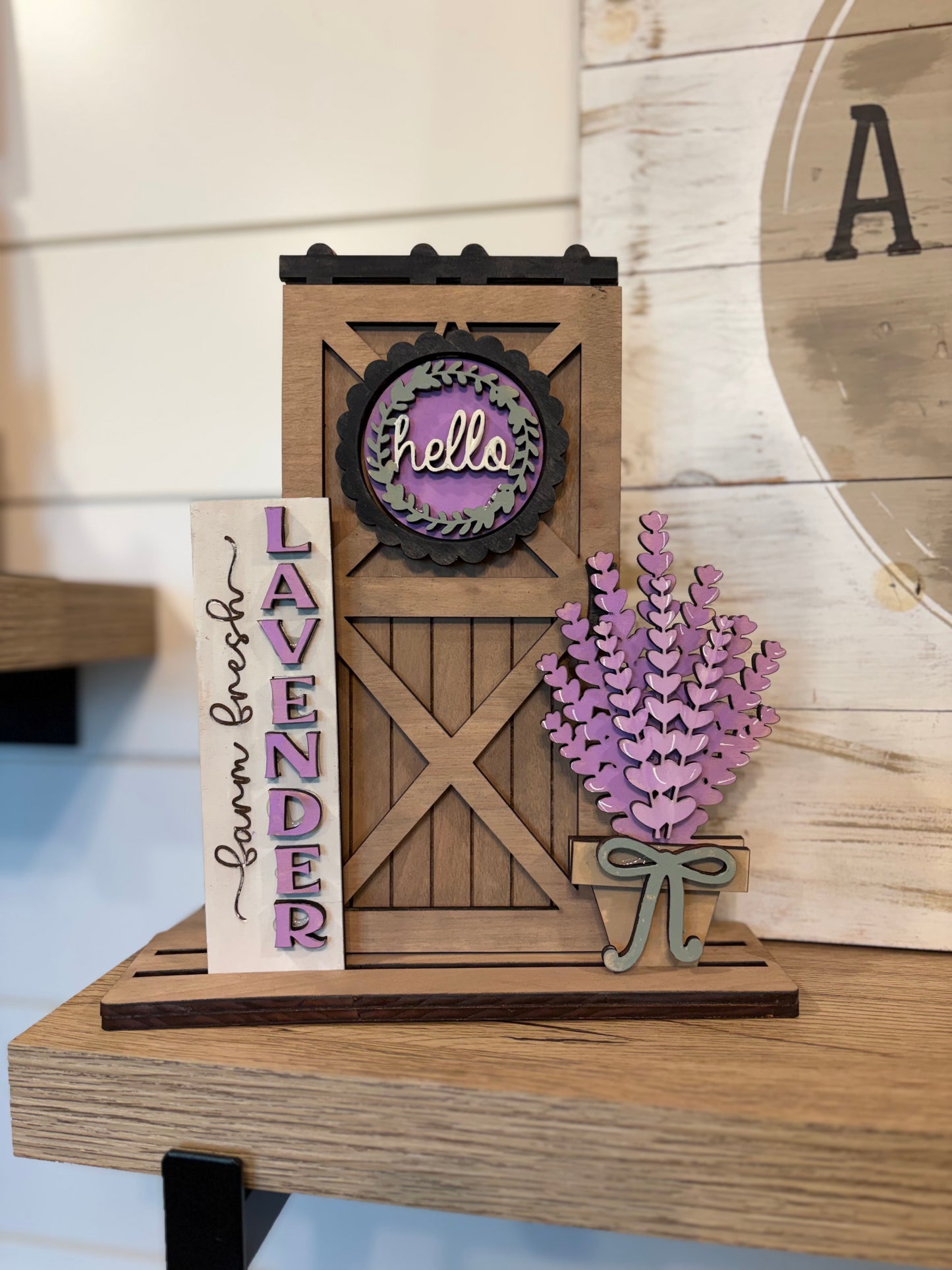 Interchangeable Barn Door Lavender Set