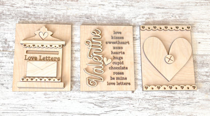 Valentine’s Day Trio Signs DIY Kit