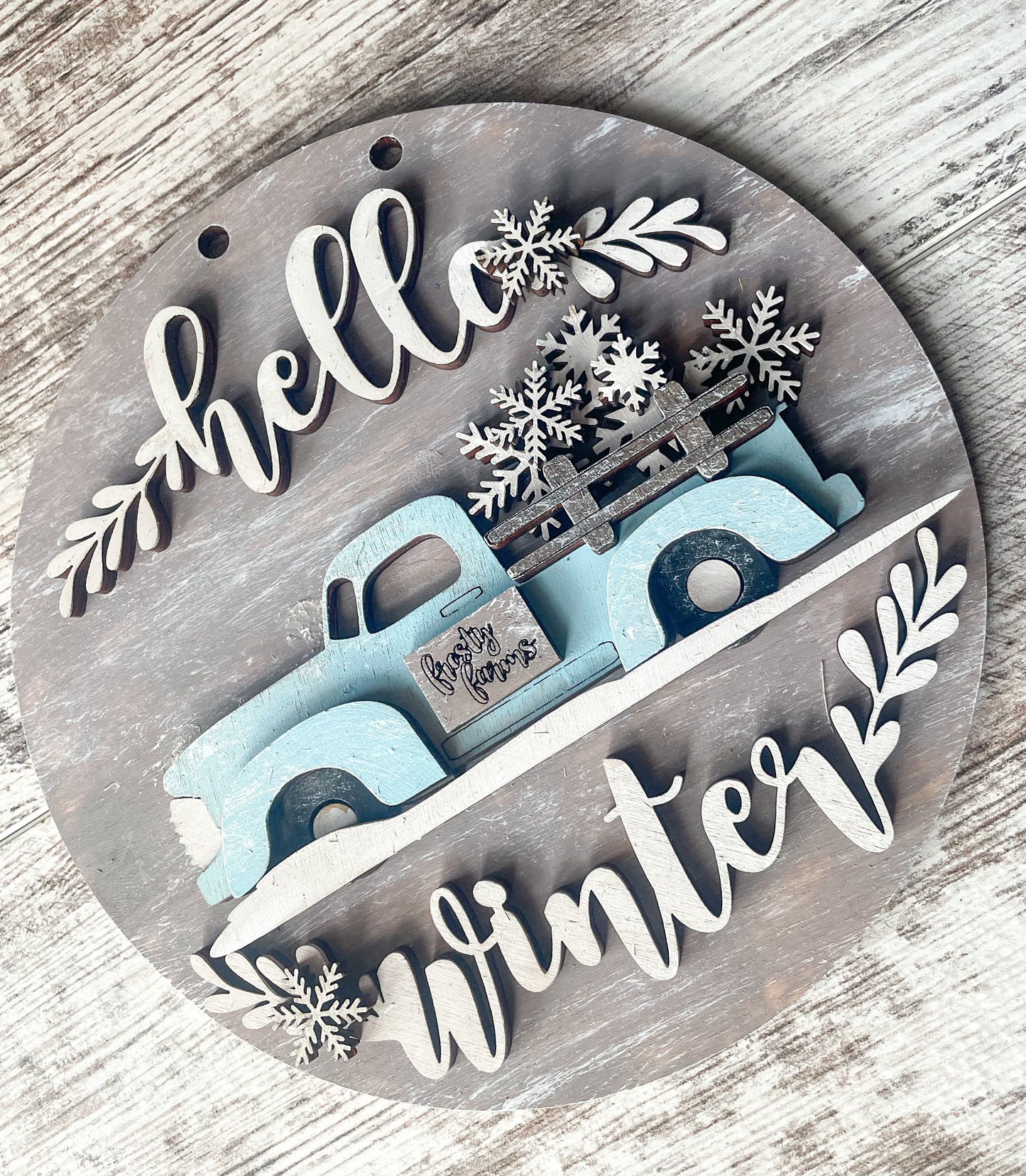 Hello Winter Door Hanger DIY Kit