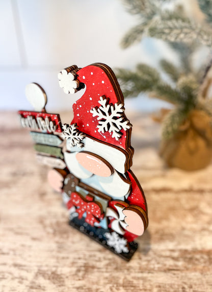 Santa Gnome Shelf Sitter