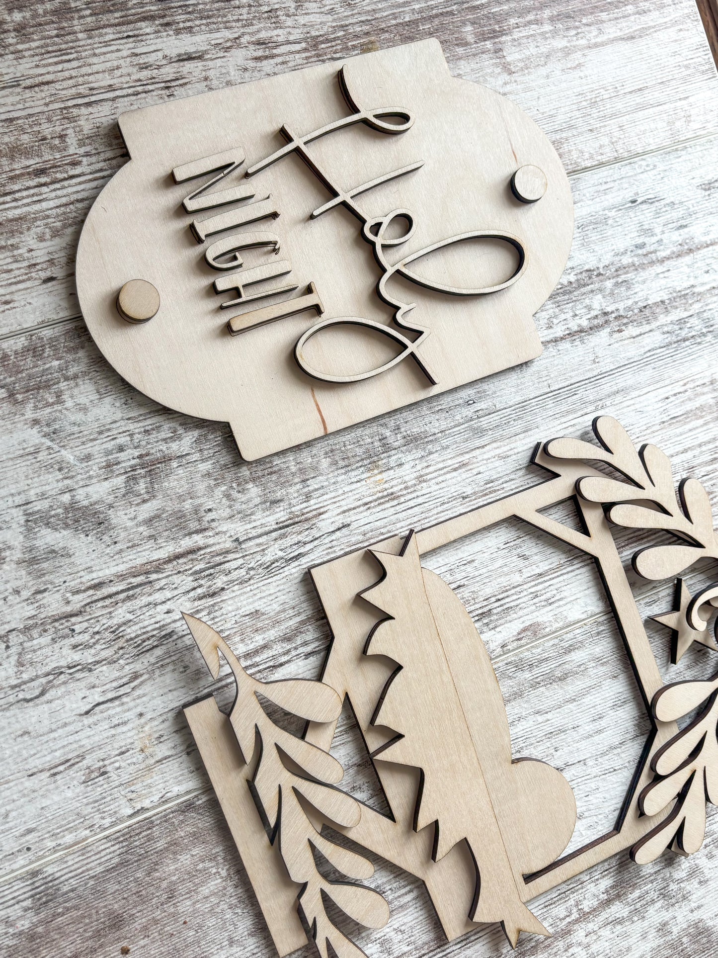 Porch Leaner Interchangeable Nativity Add On DIY Kit