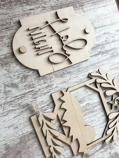 Porch Leaner Interchangeable Nativity Add On DIY Kit