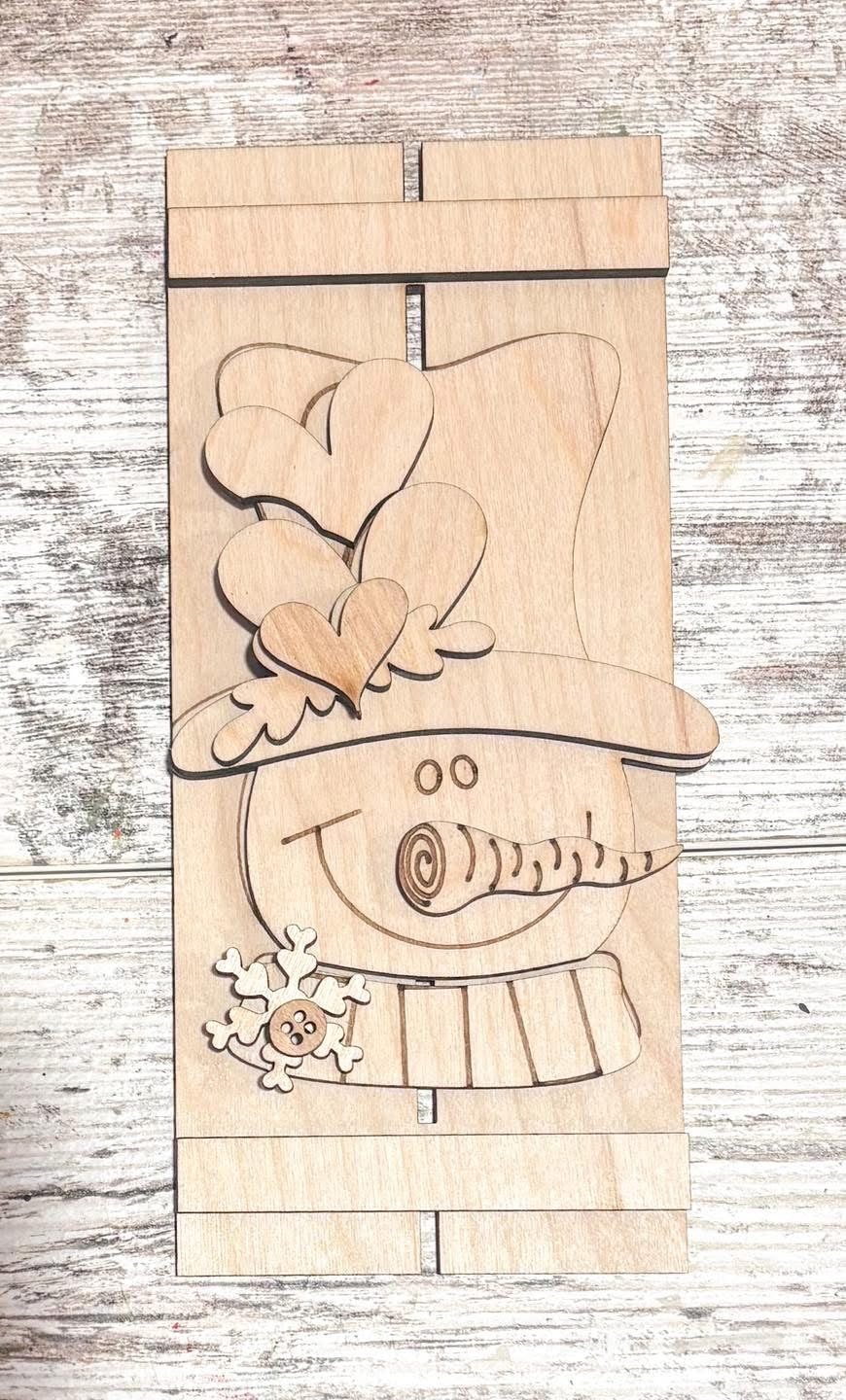 Snowman Pallet DIY Kit