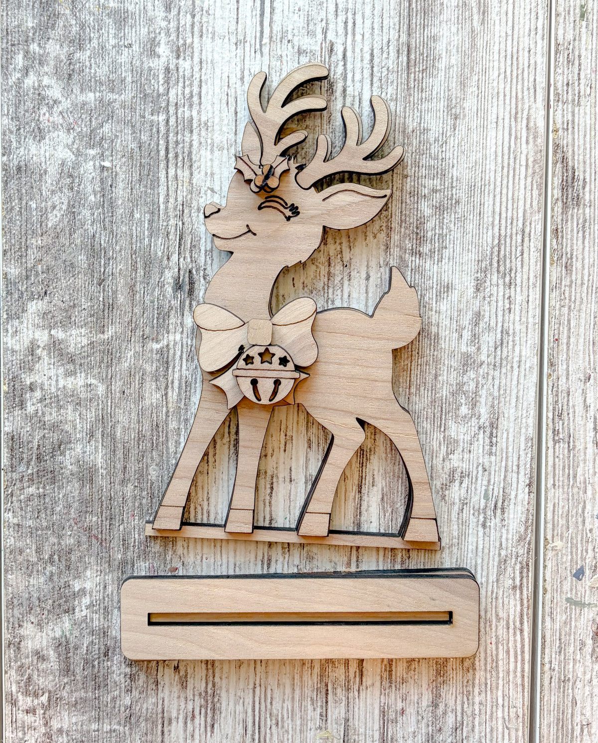 Retro Reindeer Shelf Sitter DIY Kit