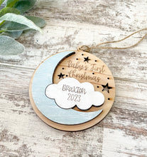 Load image into Gallery viewer, Baby’s First Christmas Personalized Ornament

