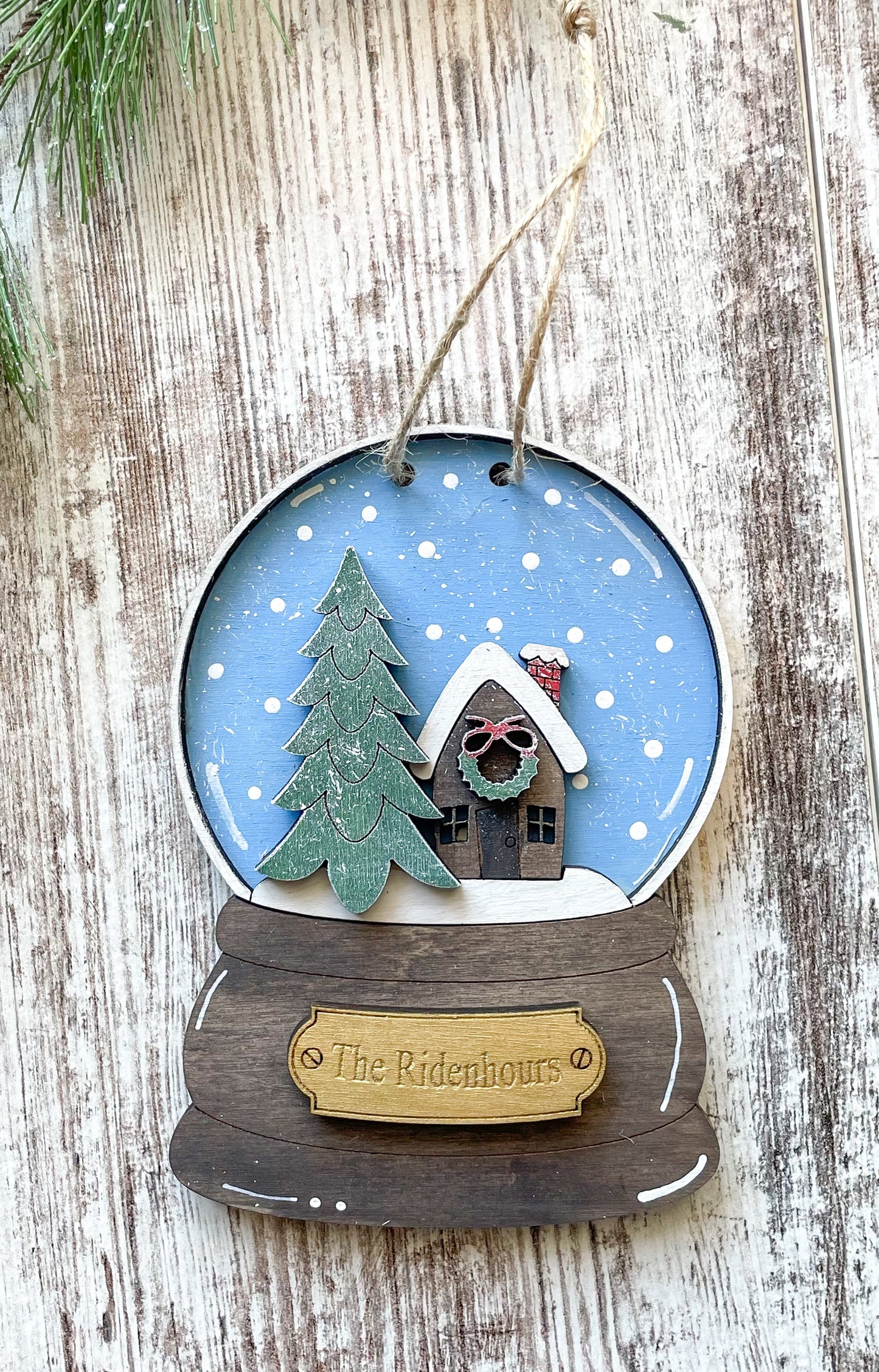 Snowglobe Personalized Ornament