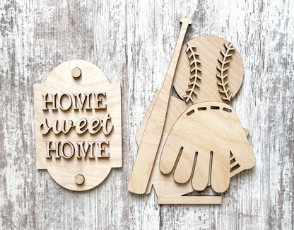 Porch Leaner Interchangeable Baseball Add On DIY Kit