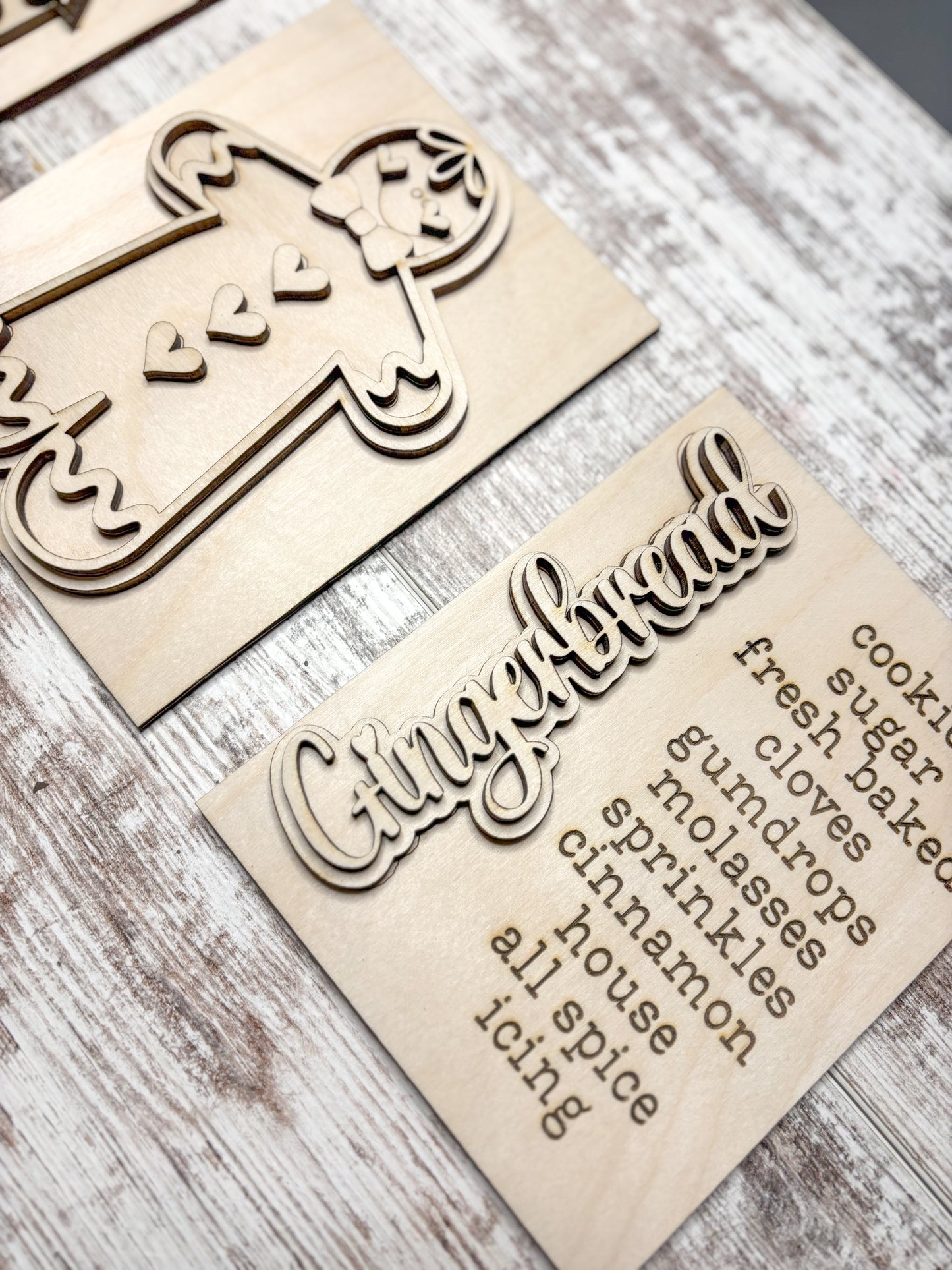 Gingerbread Mini Signs DIY Kit