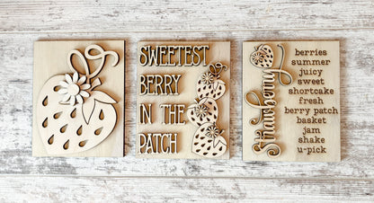 Strawberry Trio Signs