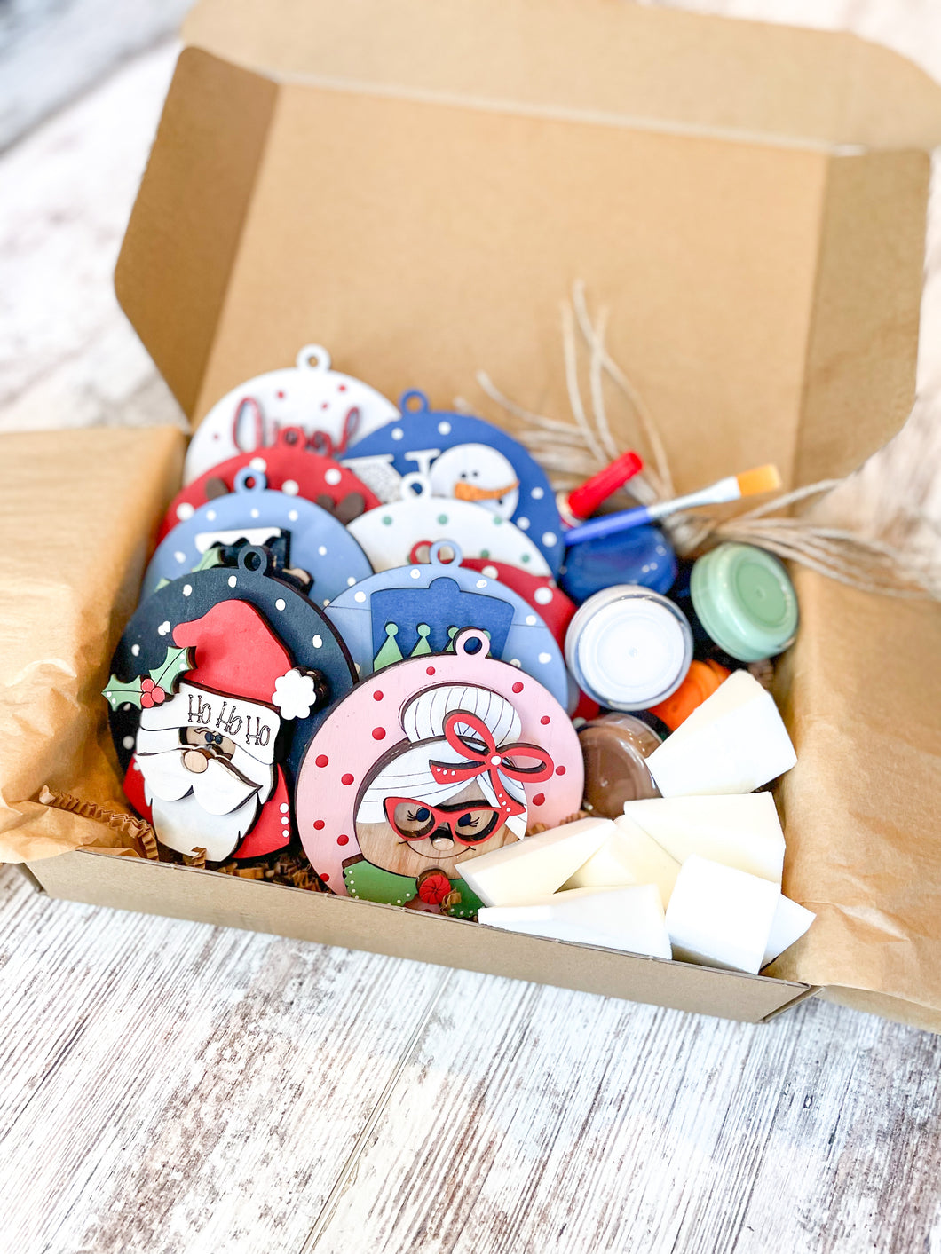 DIY Christmas Ornament Holiday Box
