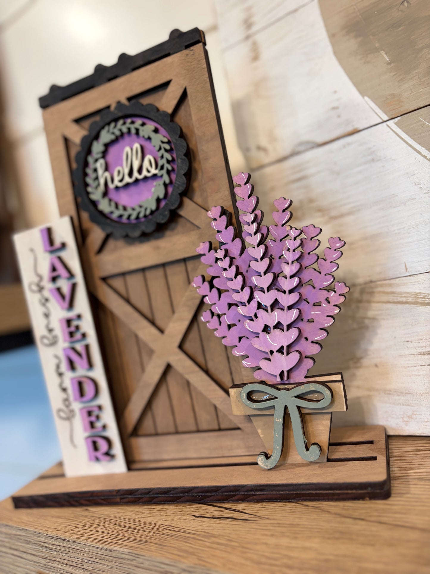 Interchangeable Barn Door Lavender Set