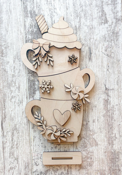 Stacked Mugs Shelf Sitter DIY Kit