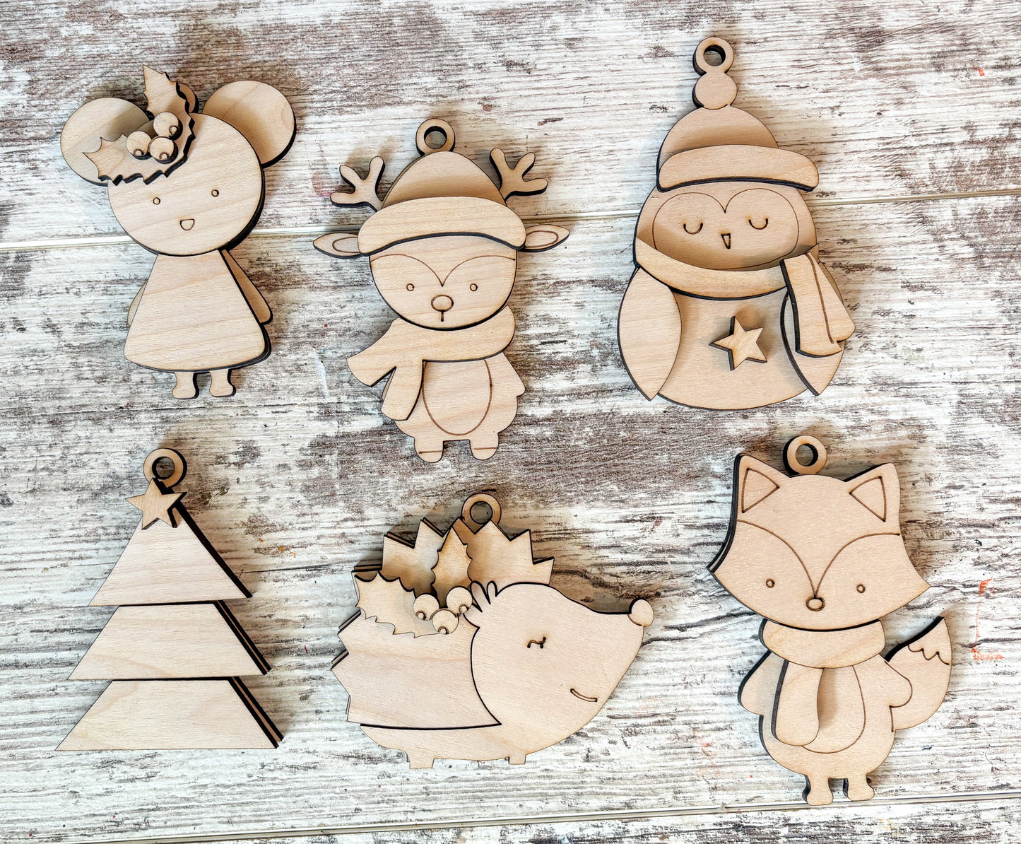 Woodland Ornament Set DIY Kit