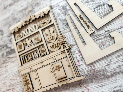 Valentine’s Day Bookshelf DIY Kit