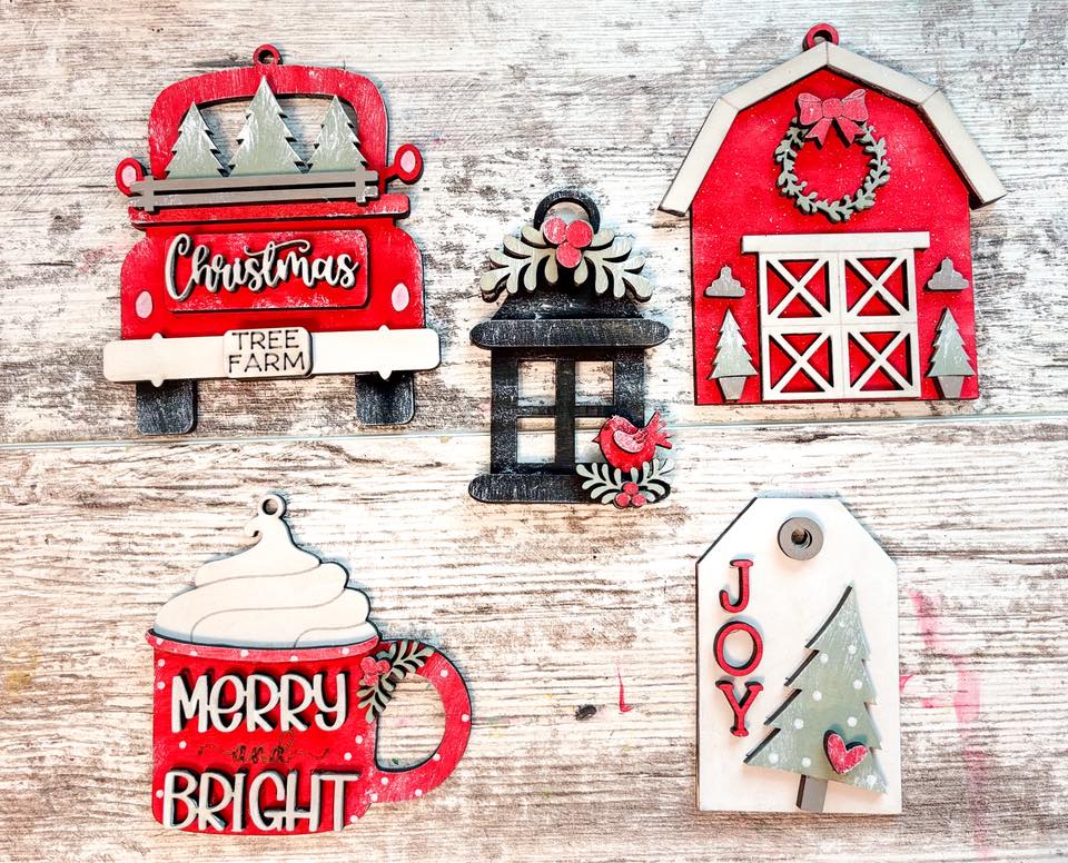 Farmhouse Ornaments DIY Kit