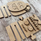 Pumpkin, Frankenstein and House  Halloween Stand Up DIY Kit Sign