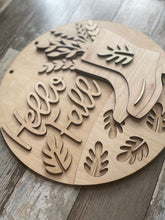 Load image into Gallery viewer, Hello Fall Door Hanger
