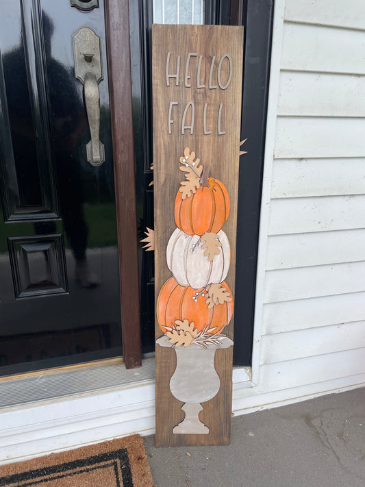 Pumpkin Stack Porch Sign Pieces