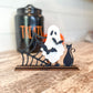Ghost and Cat Halloween DIY Stand Up Sign