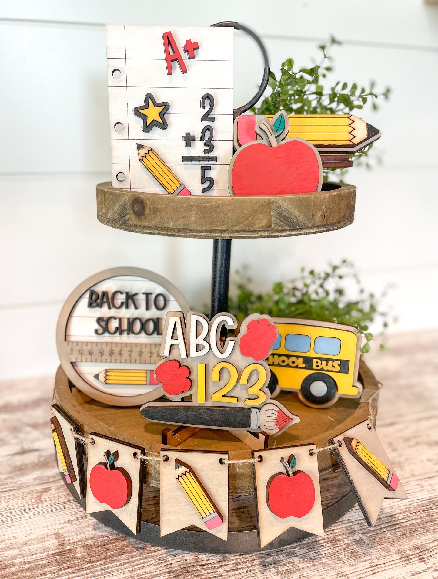 Back to School Classroom Tiered Tray DIY Kit