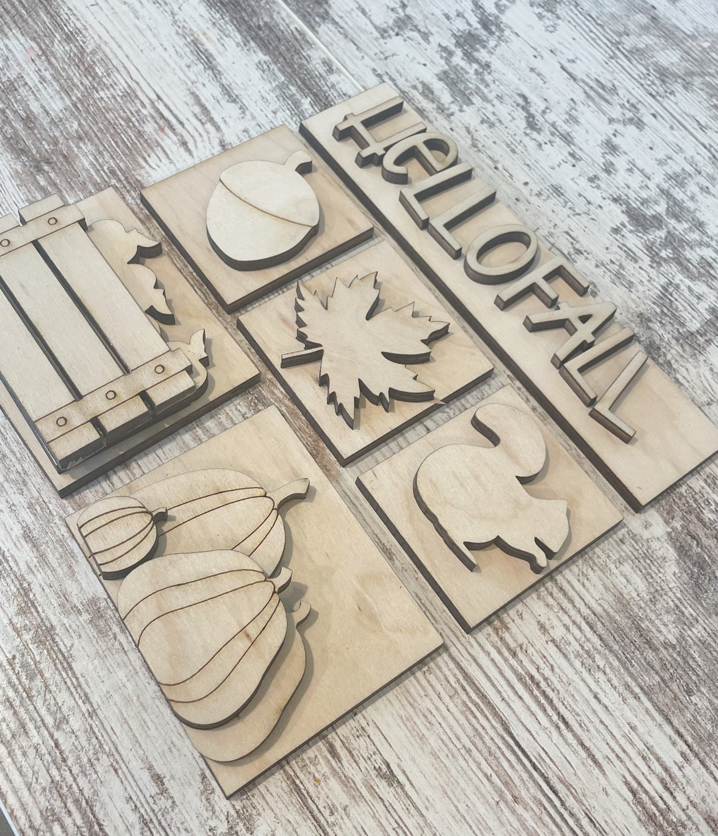 Fall Shadow Box Tiles