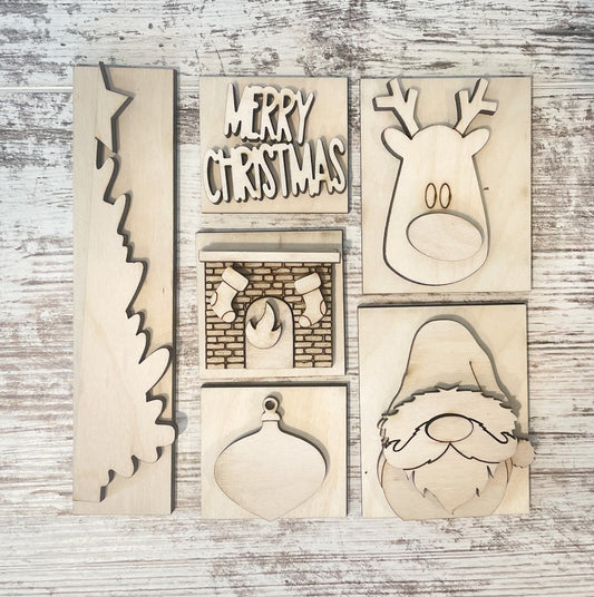 Christmas Shadow Box Tiles