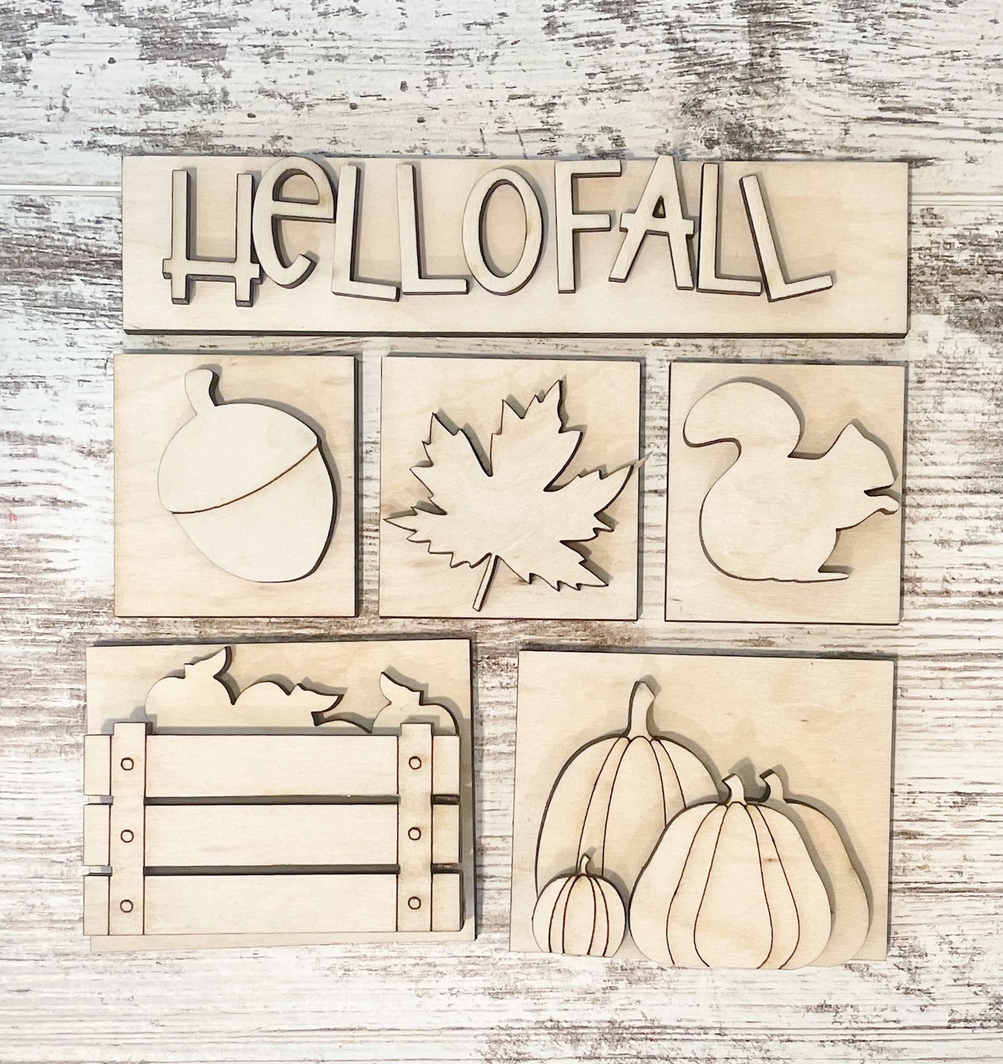 Fall Shadow Box Tiles