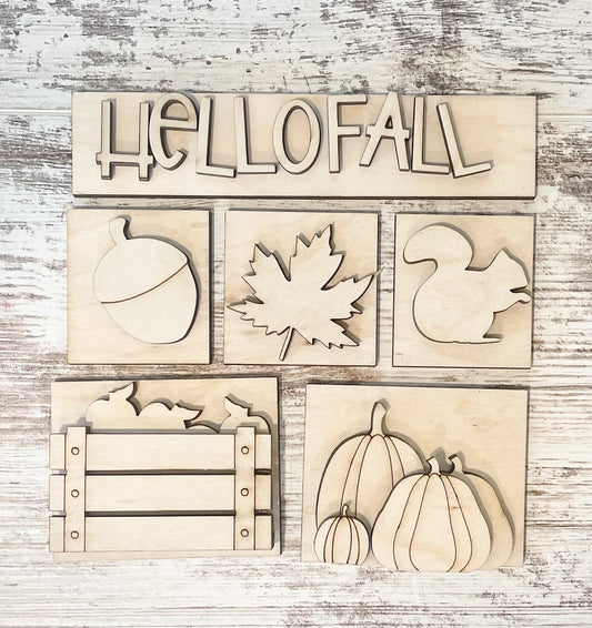 Fall Shadow Box Tiles