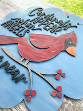 Load image into Gallery viewer, Cardinal Appears Door Hanger
