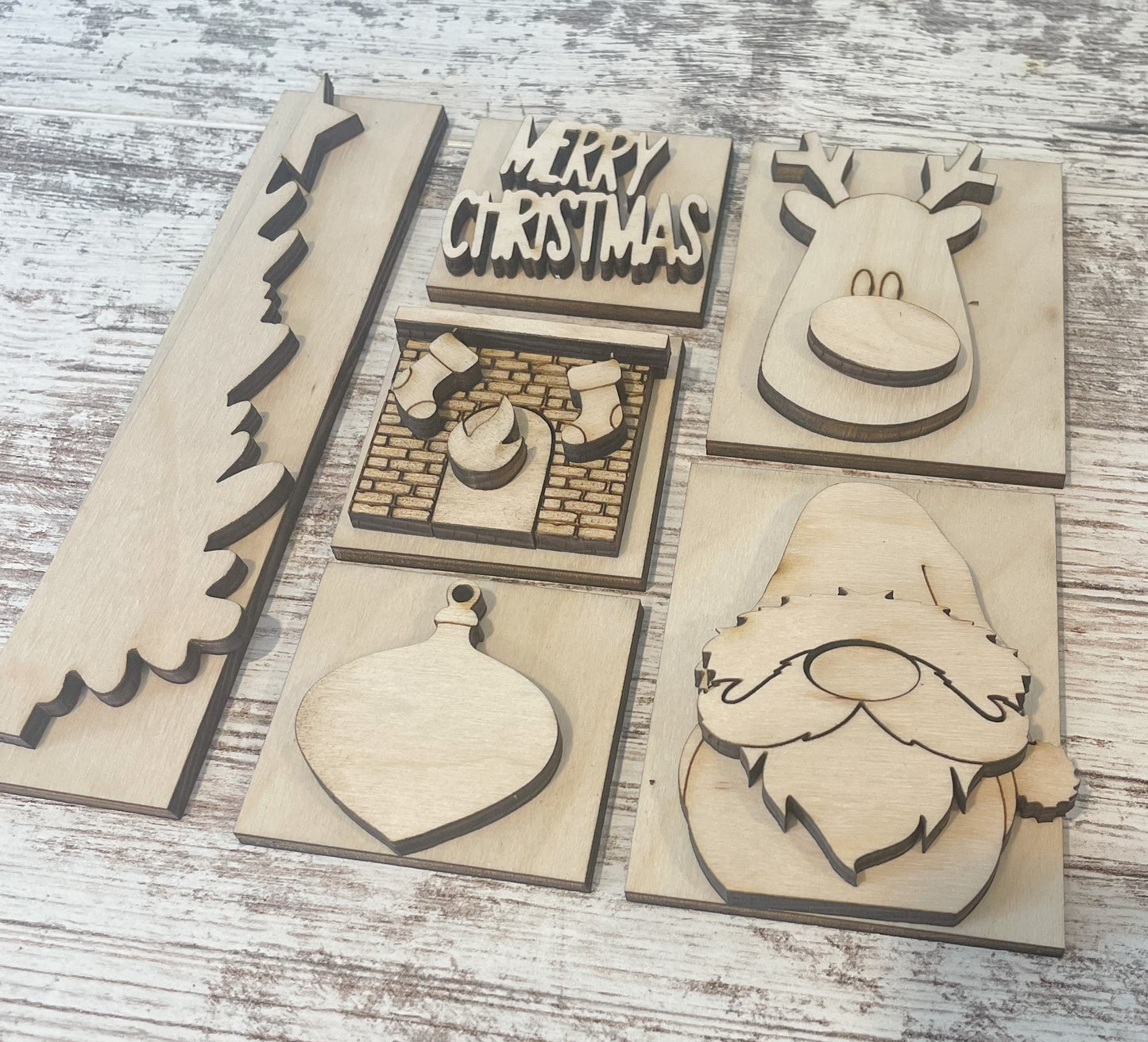 Christmas Shadow Box Tiles