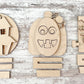 Pumpkin, Frankenstein and House  Halloween Stand Up DIY Kit Sign