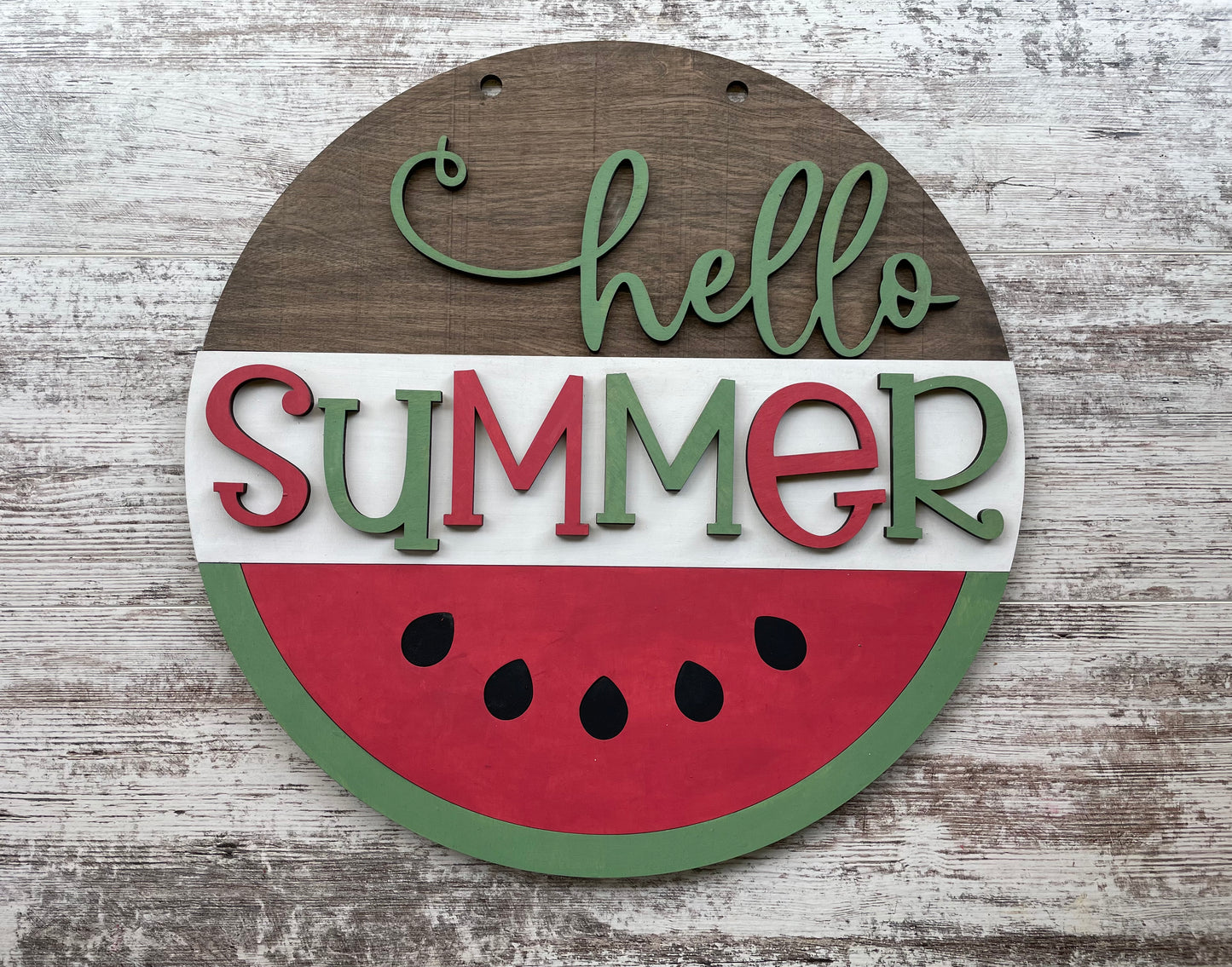 Hello Summer Watermelon Door Hanger DIY Kit