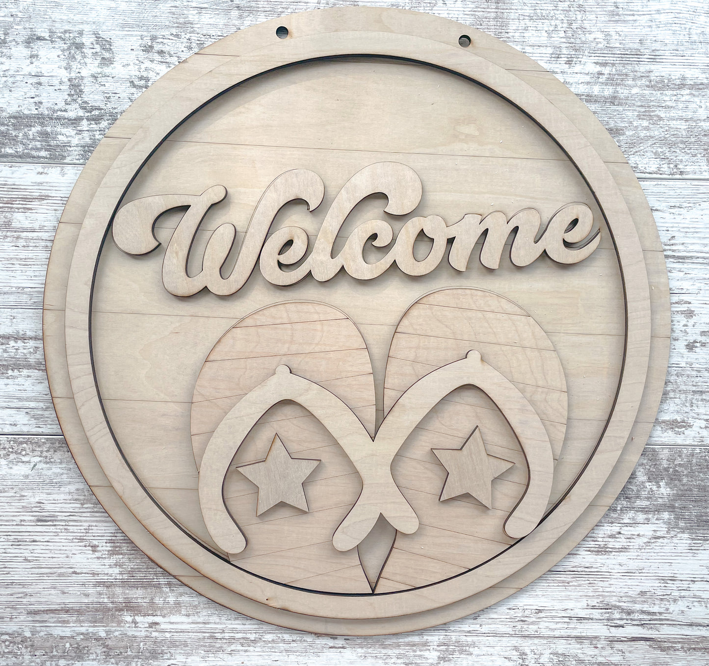 Welcome Flip Flop Door Hanger DIY Kit