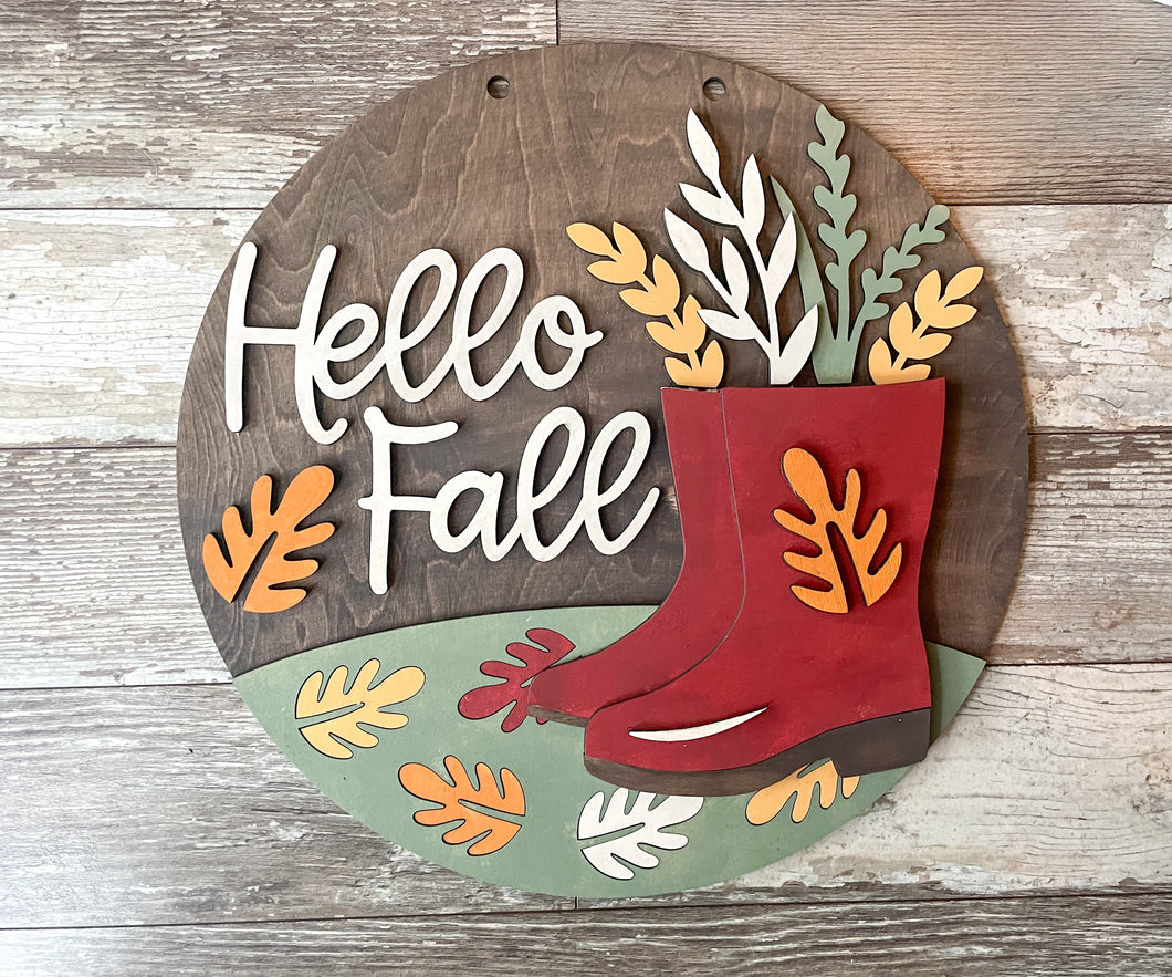 Hello Fall Door Hanger