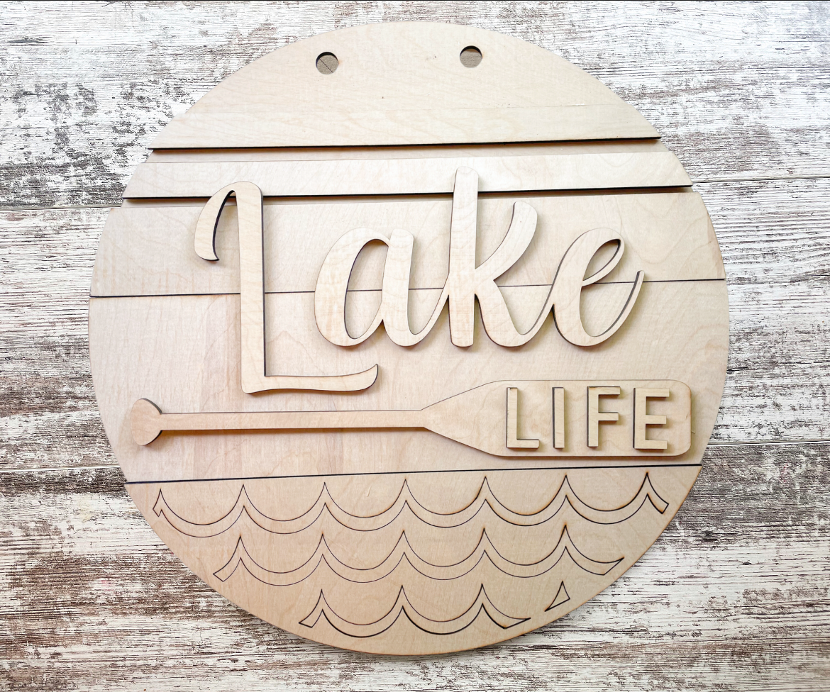 Lake Life Door Hanger DIY Kit