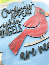 Load image into Gallery viewer, Cardinal Appears Door Hanger
