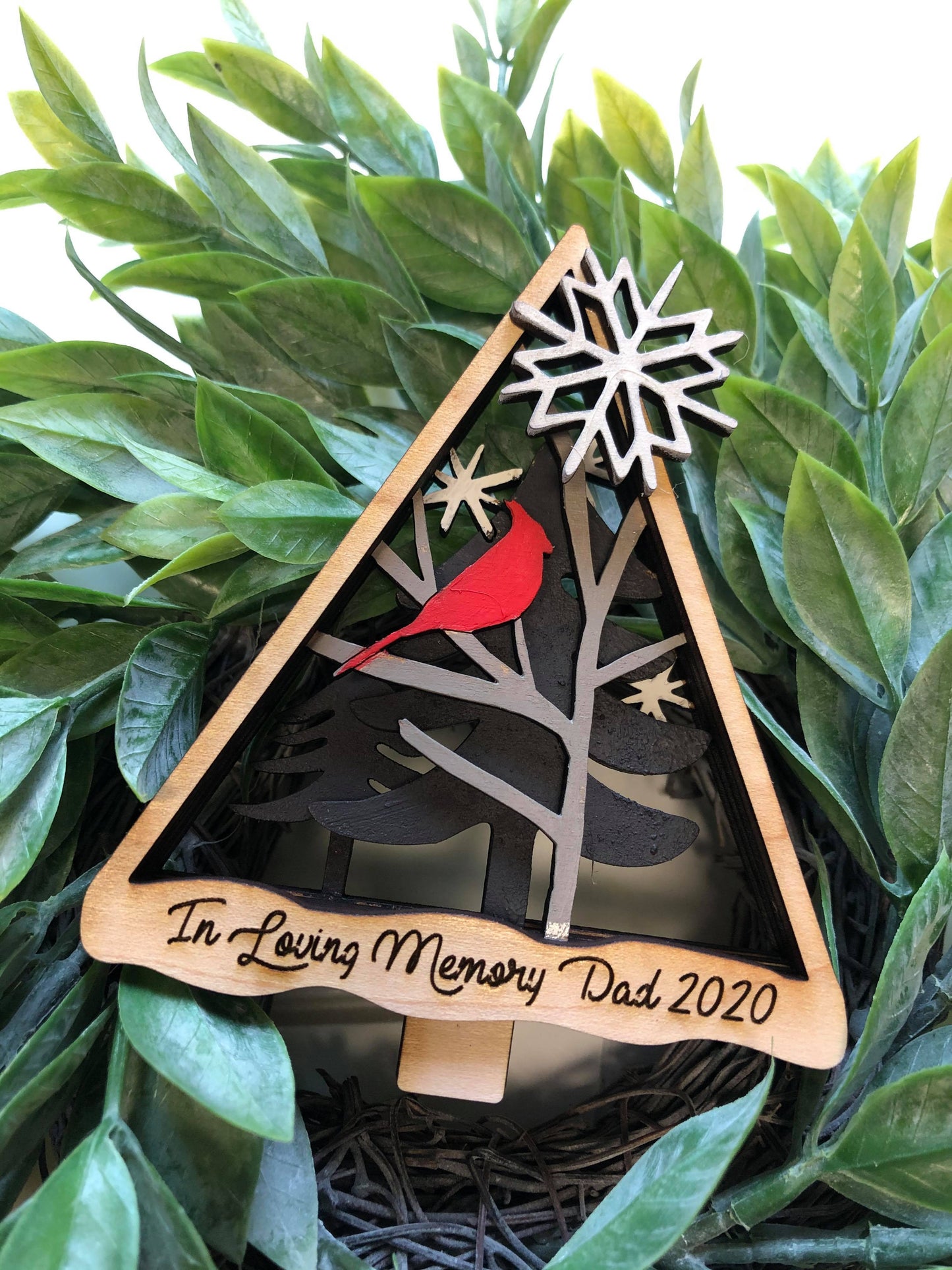 In Loving Memory Cardinal Ornament